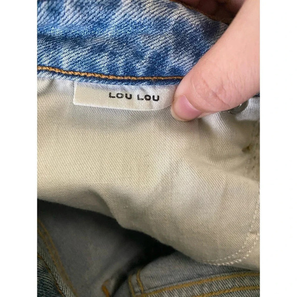 SLVRLAKE Lou Lou Strainght Leg Jeans Love Burns Size 30 - Picture 9 of 11